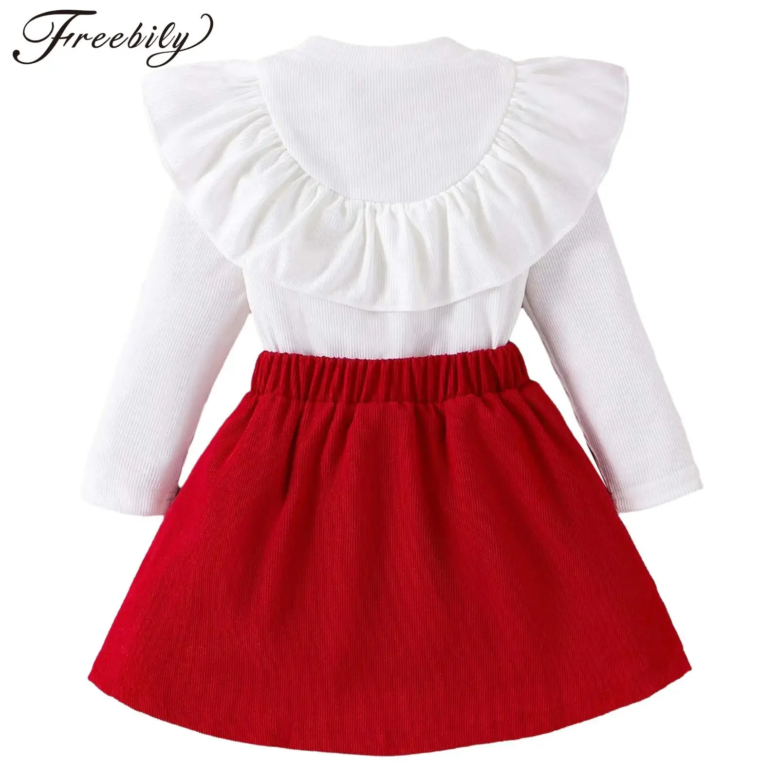 Trajes de fiesta de Navidad para niñas, disfraces de actuación, camisas, faldas, vacaciones de Navidad, espectáculo escolar, Ropa de baile para escenario, ropa de Año Nuevo