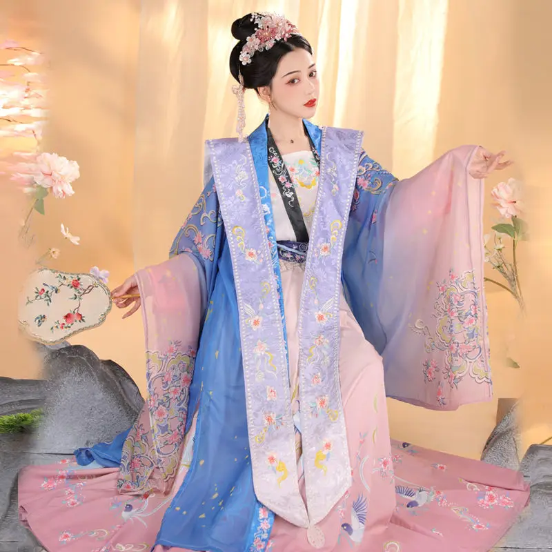 Chinese Traditional Hanfu Costume Woman Ancient Fairy Dress Lady Elegance Han Dynasty Cosplay Clothing Stage Ming-made red robes