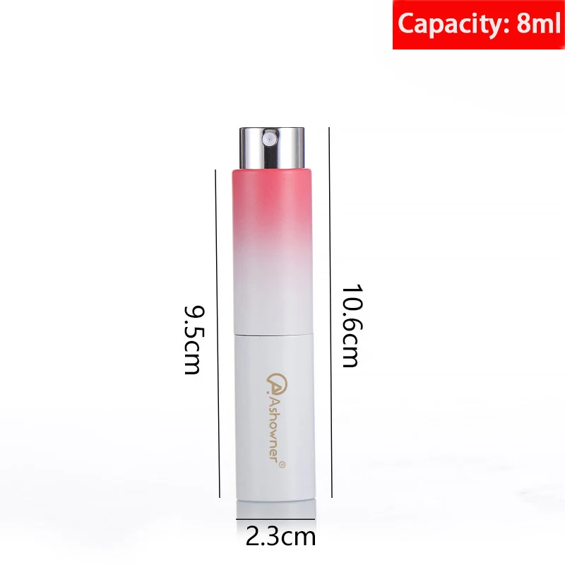 8ml Mini Perfume Spray Bottle Refillable Liquid Empty Bottle Aluminum Packing Atomizer Portable Travel Liquid Cosmetic Container