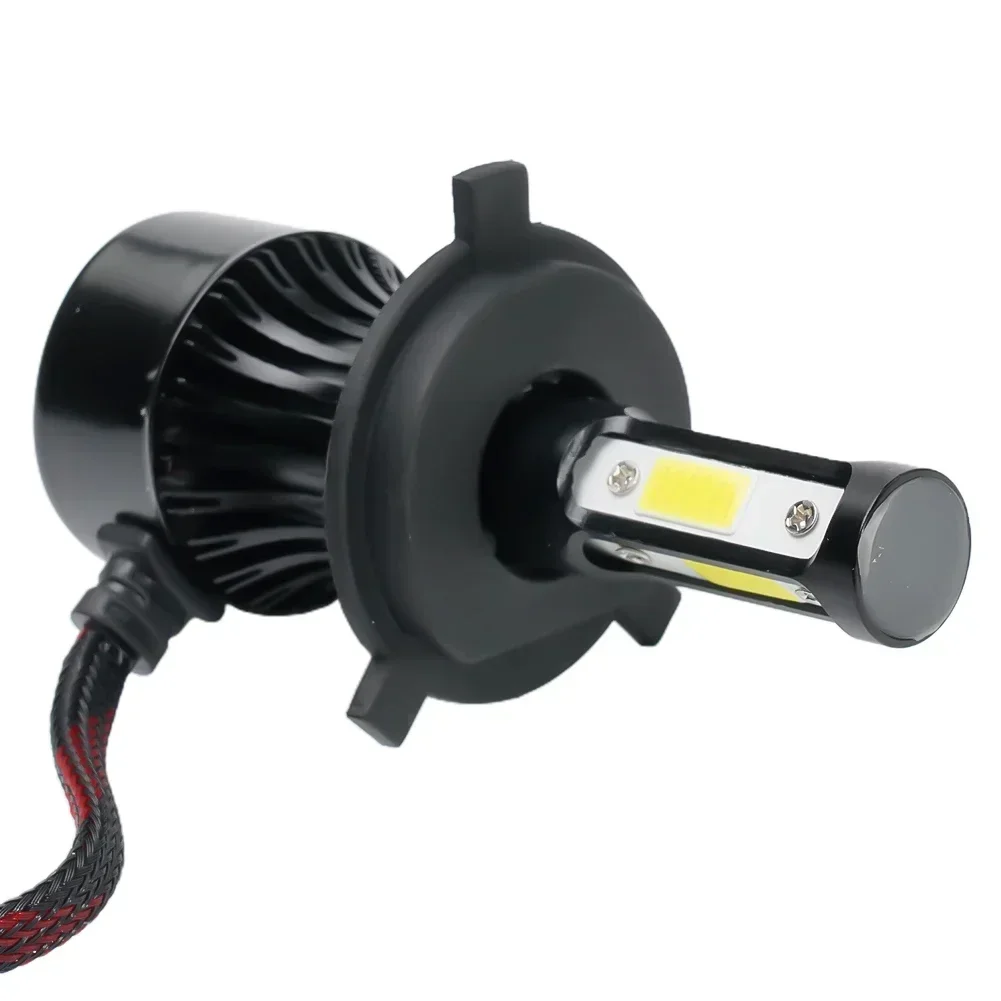 Fern-/Abblendlicht-Scheinwerfer IP68 Strahler 2500 W 375000 LM 4-seitig 6500K 9003 Glühbirnen Umwandlung H4 Ersatz stoßfest