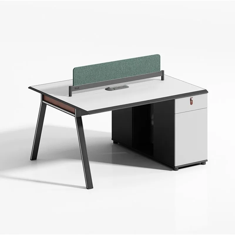 

Desk 2-person Staff Office Desk And Chair Combination Creative Modern Screen Partition Workstation Computer Desk
