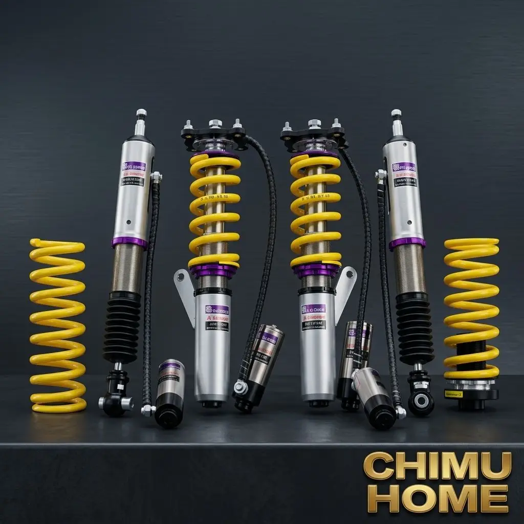 【CHIMU HOME】 for Racing Series Nitrogen Reservoir Coilovers for Professional Performance Adjustable Struts Shocks Set