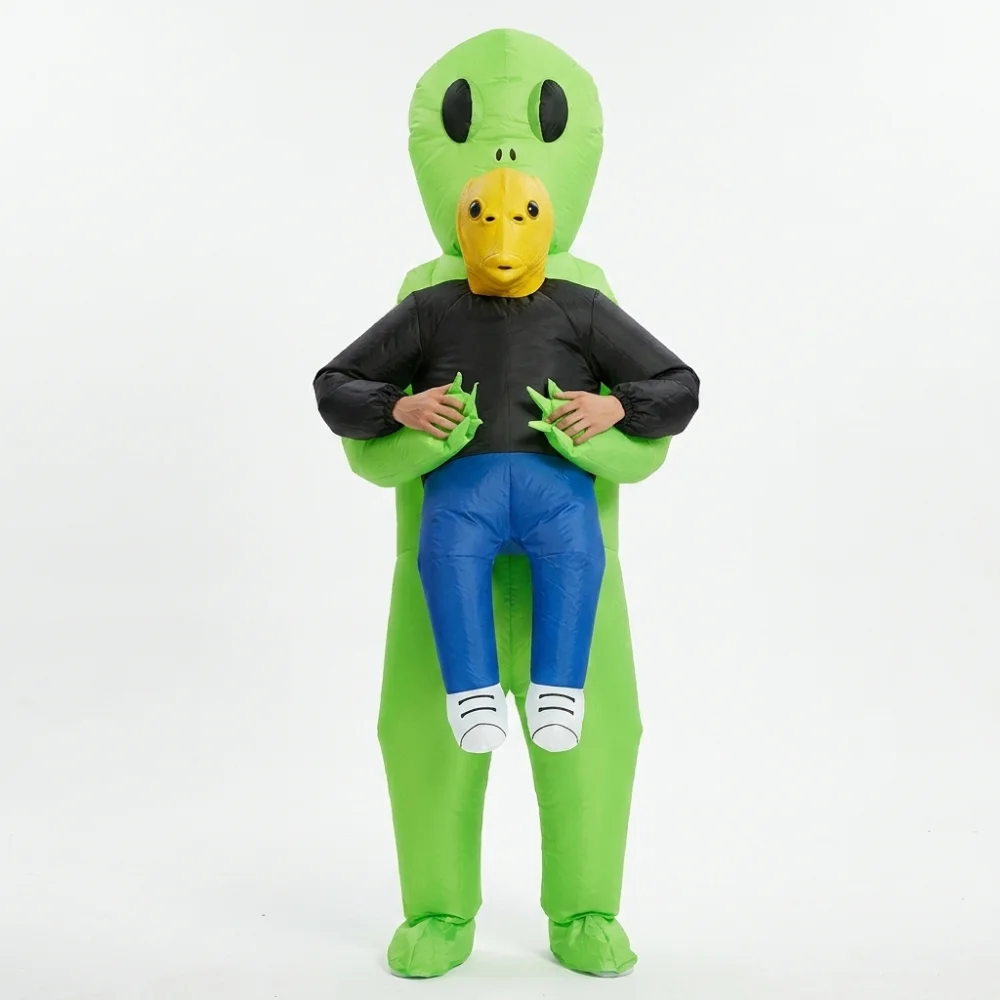 

Inflatable Alien Costume With Fish Head Mask Funny Halloween Cosplay Suit For Adults Festival Stage Performance Outfit
