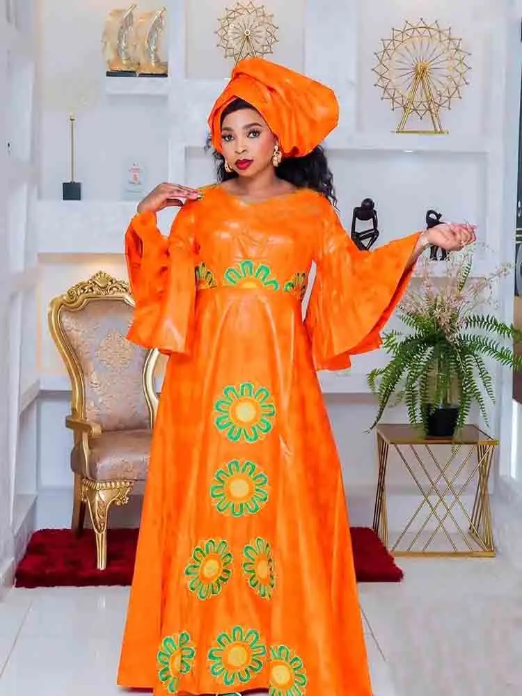 

African Bazan Style Custom New Traditional Clothing Print Elegant Classic Plus Size Four Seasons Formal Gown