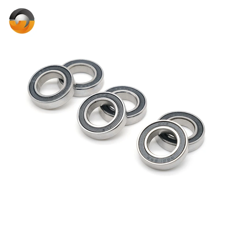 10Pcs S6801-2RS S6801RS 12x21x5mm ABEC-7 Double Rubber Cover Stainless Steel Thin Deep Groove Ball bearing