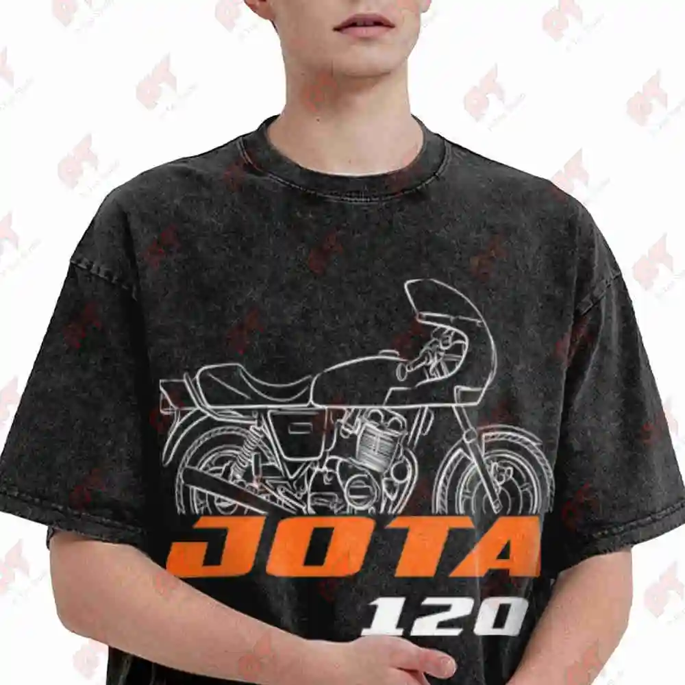 Laverda 1000 Jota 120 1982 1984 Motorcycle Vintage Washed Tee Pure Cotton T-Shirt