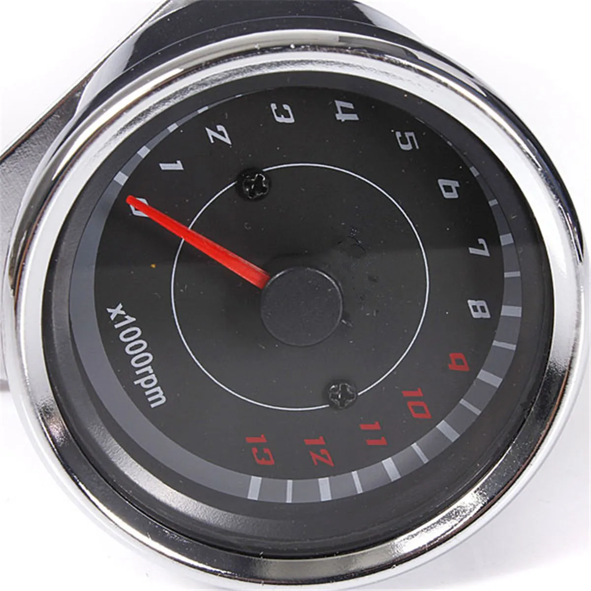 12V 60mm Silver Motorcycle Speedometer Tachometer Odometer Rev Counter 0-13000 RPM