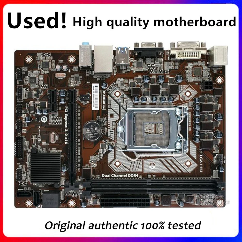 

For Colorful C.H110M-K V20 H110M-K Desktop Motherboard For Intel H110 DDR4 LGA 1151 Original Desktop Used Mainboard