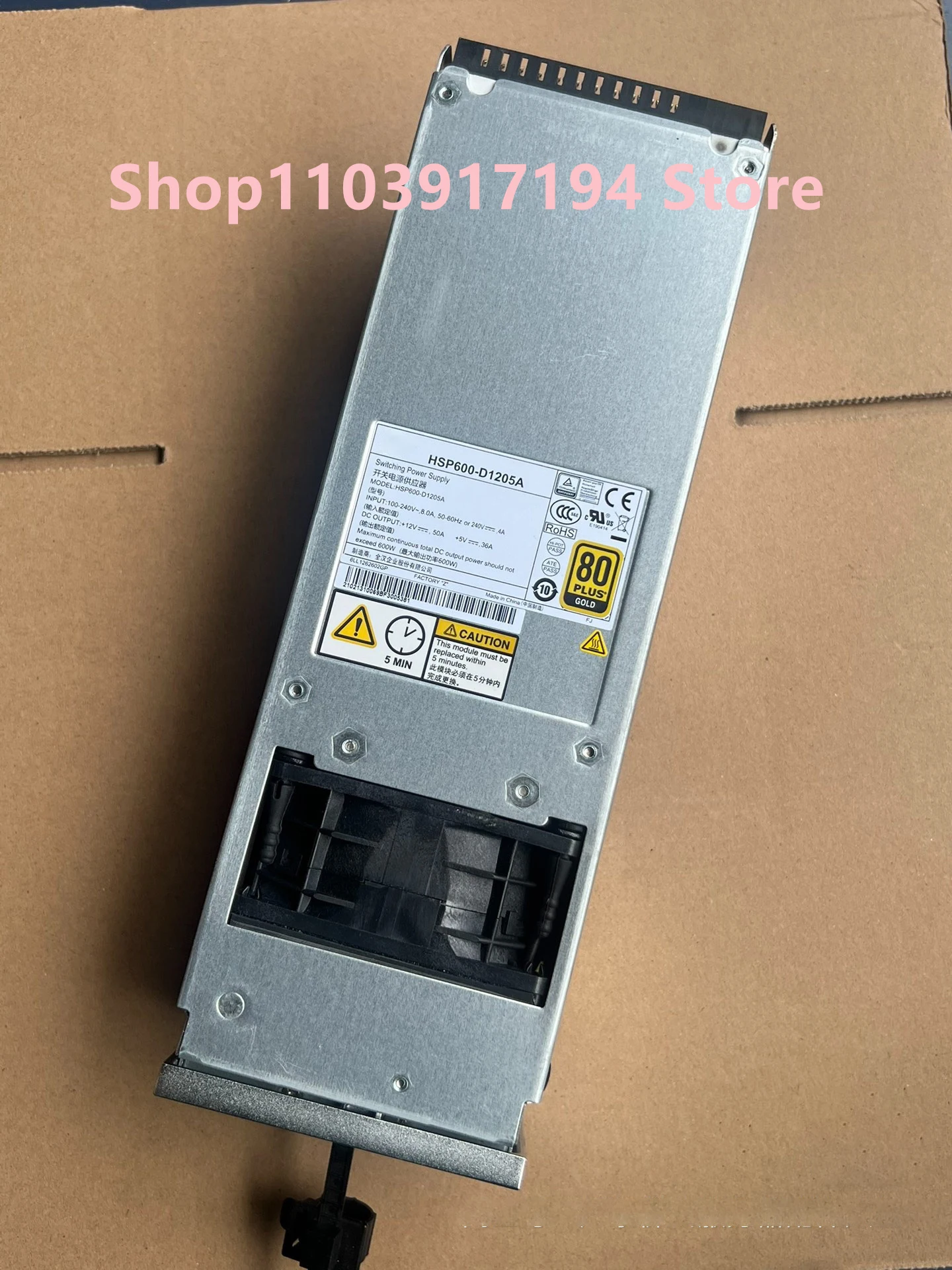 

FOR Huawei S5300/S5500 V3 600W Power supply HSP600-D1205A 02131006