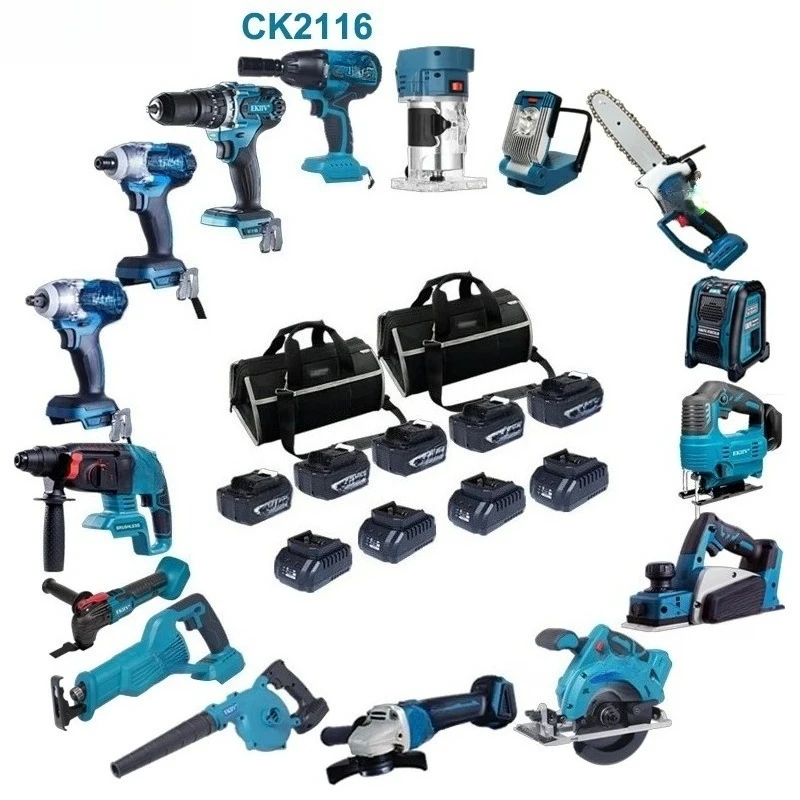 

Applicable to EKIIV Power Tools Electric 4.0ah 5.0ah 6.0ah Brushless Cordless Impact Drill Circular Saws Wrench 21v Combo Kit Se