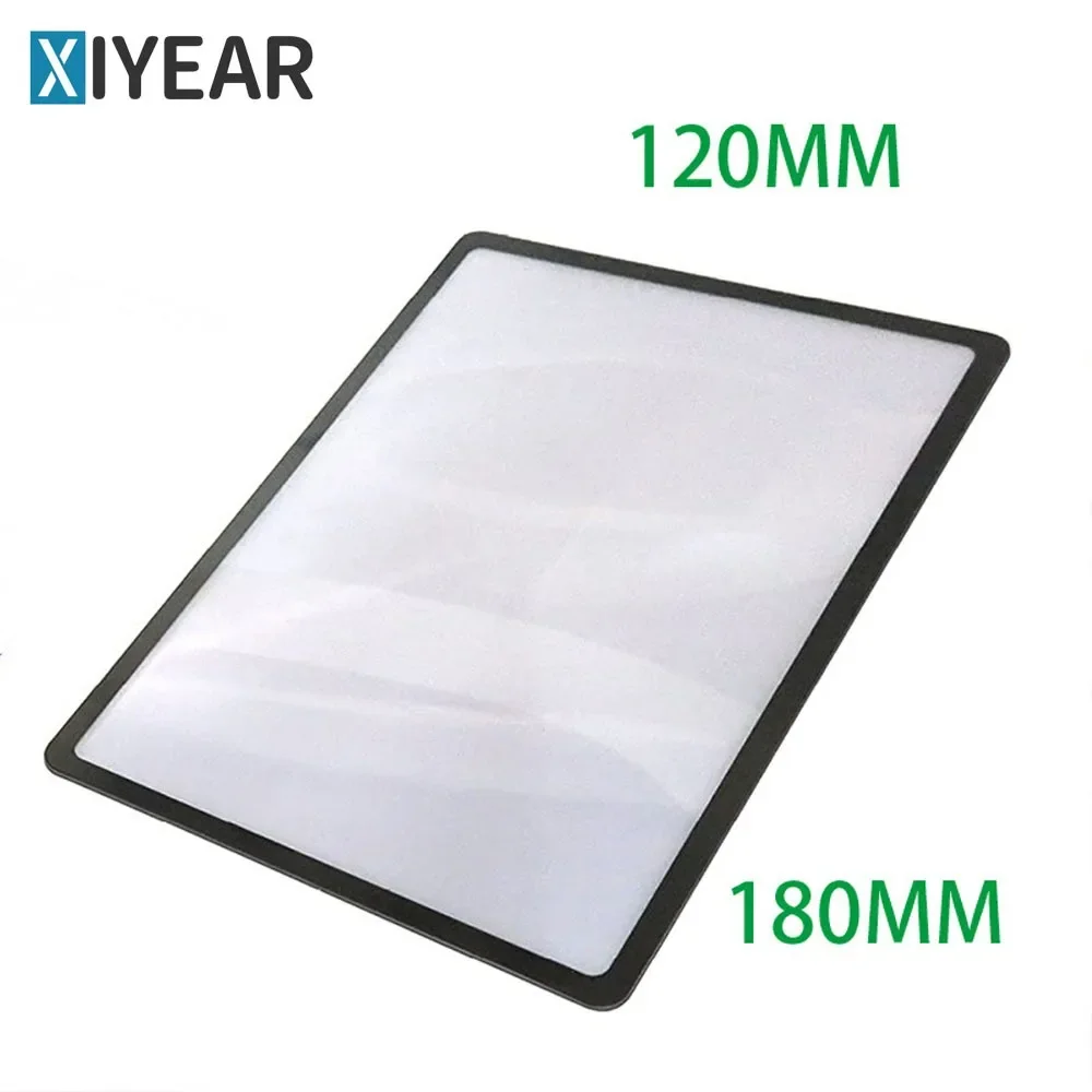 A5 Business Card Magnifier Portable 180X120MM Large Size Transparent PVC Magnifier Reading Books Novels