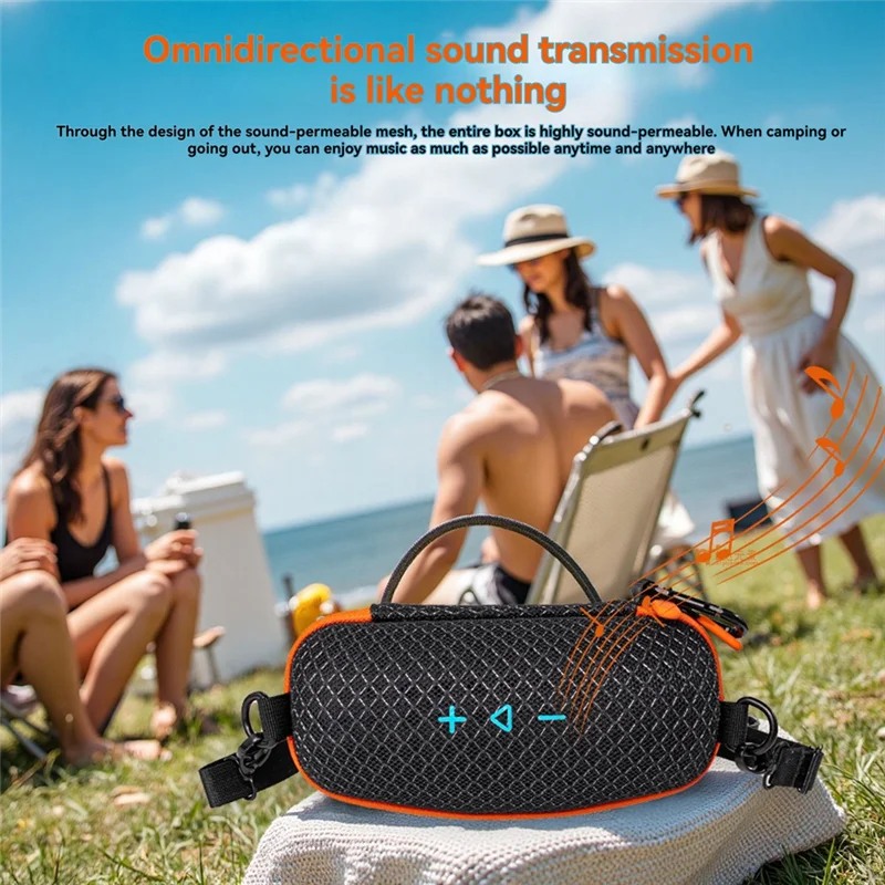 A93P Tragetasche für FLIP 7, tragbarer Lautsprecher, schalldurchlässig, transparent, Reisetasche, Outdoor-Koffer