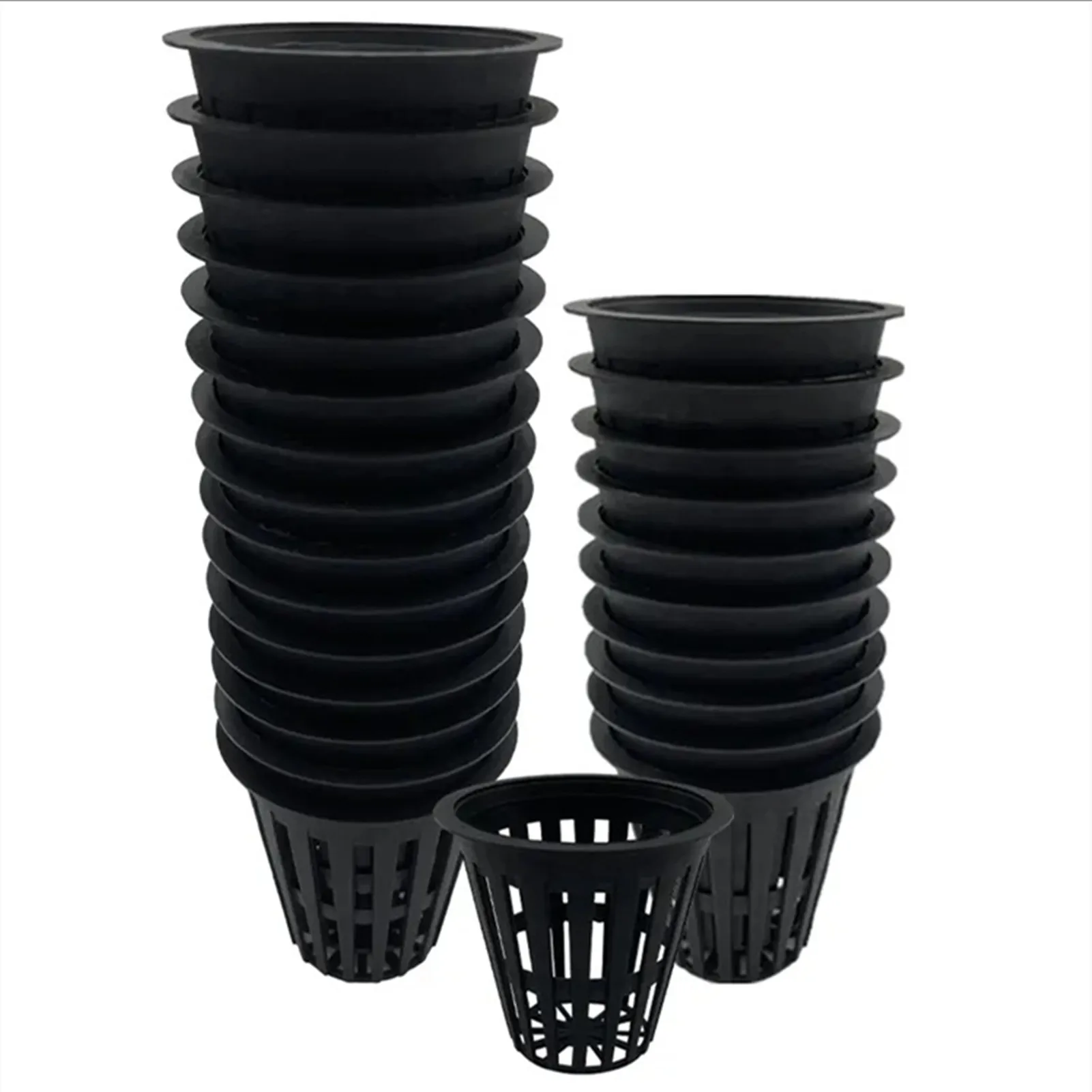 10/20/50/100PCS Hydroponics Net Pots Slotted Mesh Net Cups for Plant Growing Self Watering Baskets for Hydroponics Supplies Kit