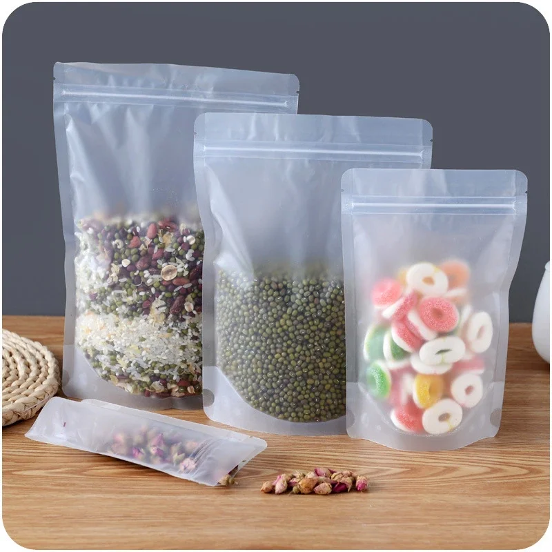 One time thickening and transparent PE food preservative bag waterproof and sealing bag B799 food self sealed wholesale