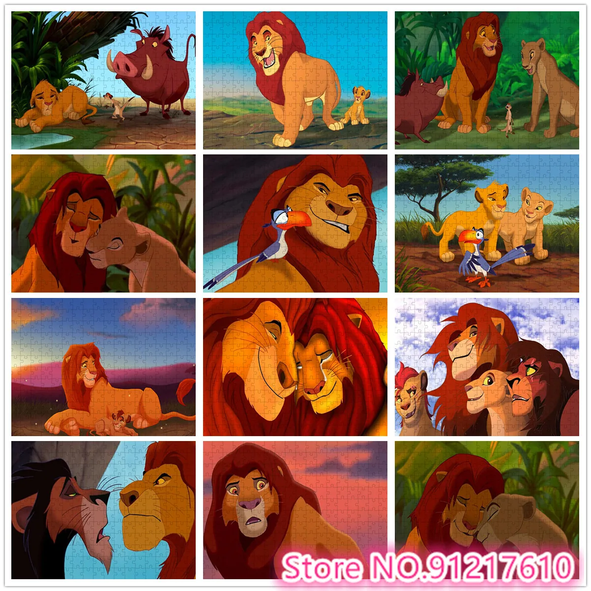 

Disney's Lion King 1000 Puzzle Adventure Children's Brain Burning Game Puzzle Gift Preferred