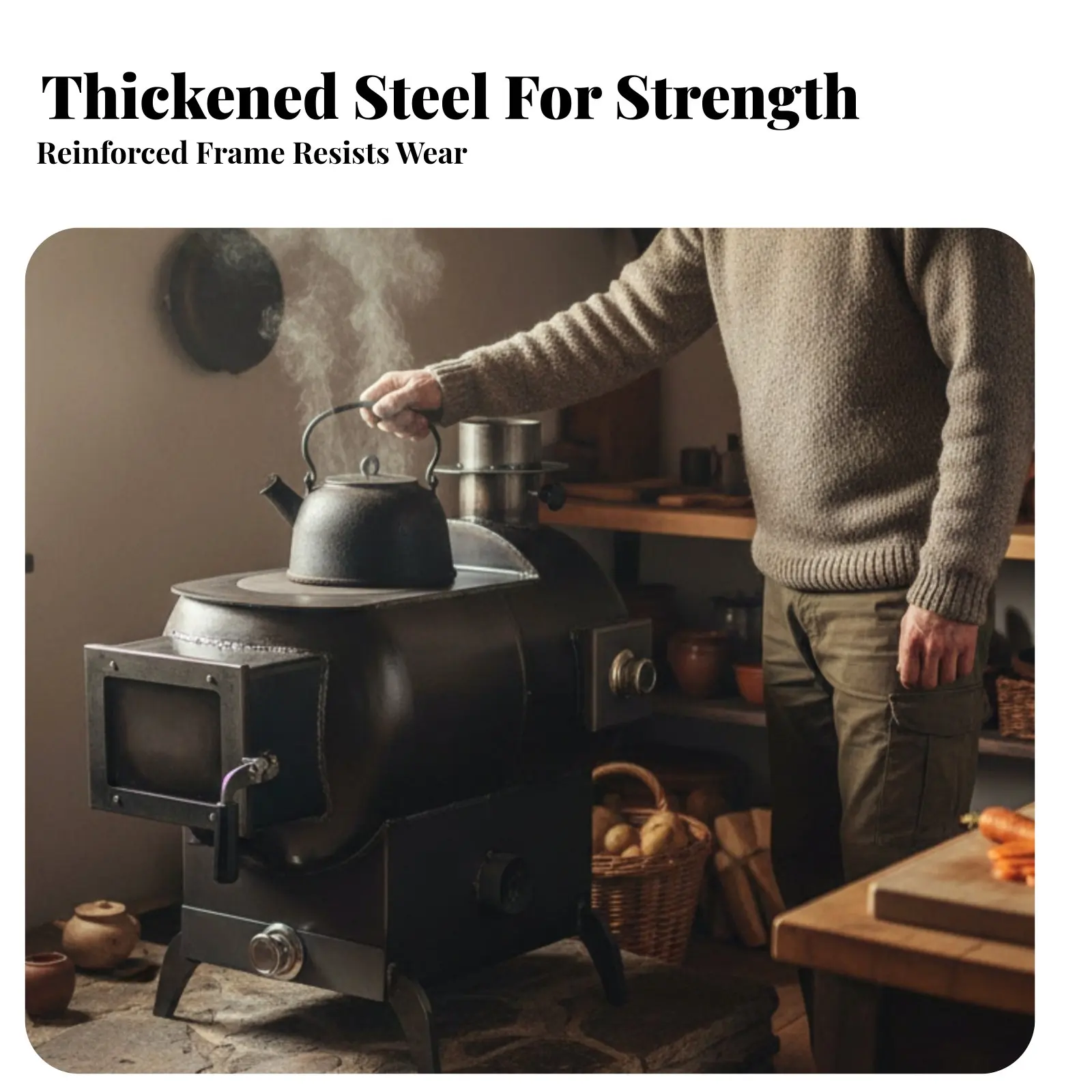 

Экологичная высокотемпературная печь-камин с горизонтальным обзором, мобильный двухтопливный дровяной обогреватель для дома и дачи