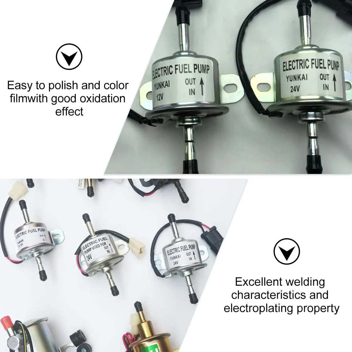 

Fuel Pump Electroplated Car Petrol Liquid Trustworthy Electric High Quality Aluminum Alloy Replacement