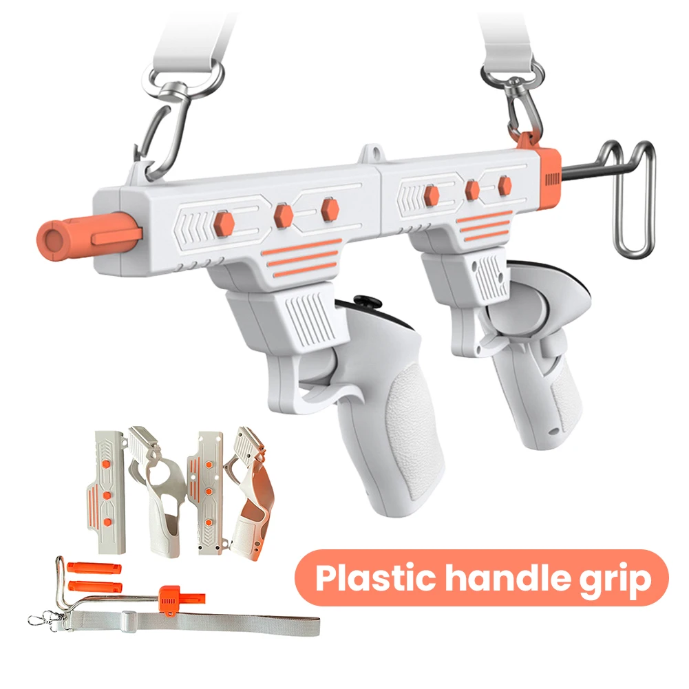 อะแดปเตอร์ปืนไรเฟิลสำหรับคอนโทรลเลอร์ VR อุปกรณ์เสริมเกม VR ด้ามจับคอนโทรลเลอร์สำหรับยิงปืน สำหรับ Meta Quest 3/Quest 3S