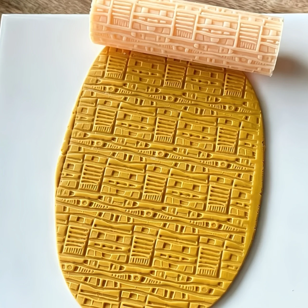 Wool Fabric Soft Pottery Earring Polymer Clay Cutter Roller Texture Polymer Clay Seamless Polymer Clay Texture Roller claycutter