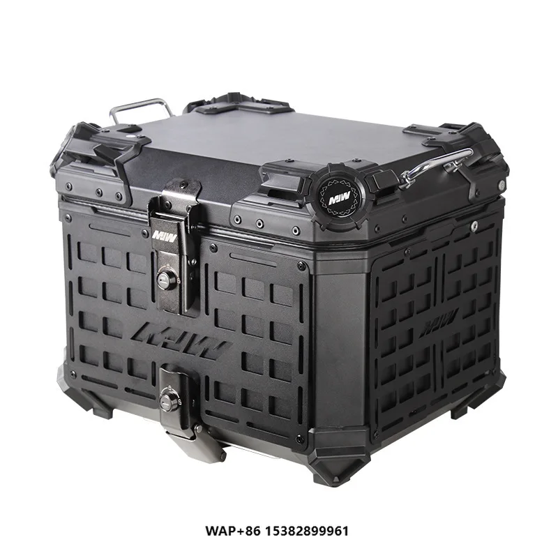 

BK. BK-034 45L Motorcycle Aluminum Alloy Black Tail Box Quick Detachable Portable Electric Vehicle Trunk Bottom for