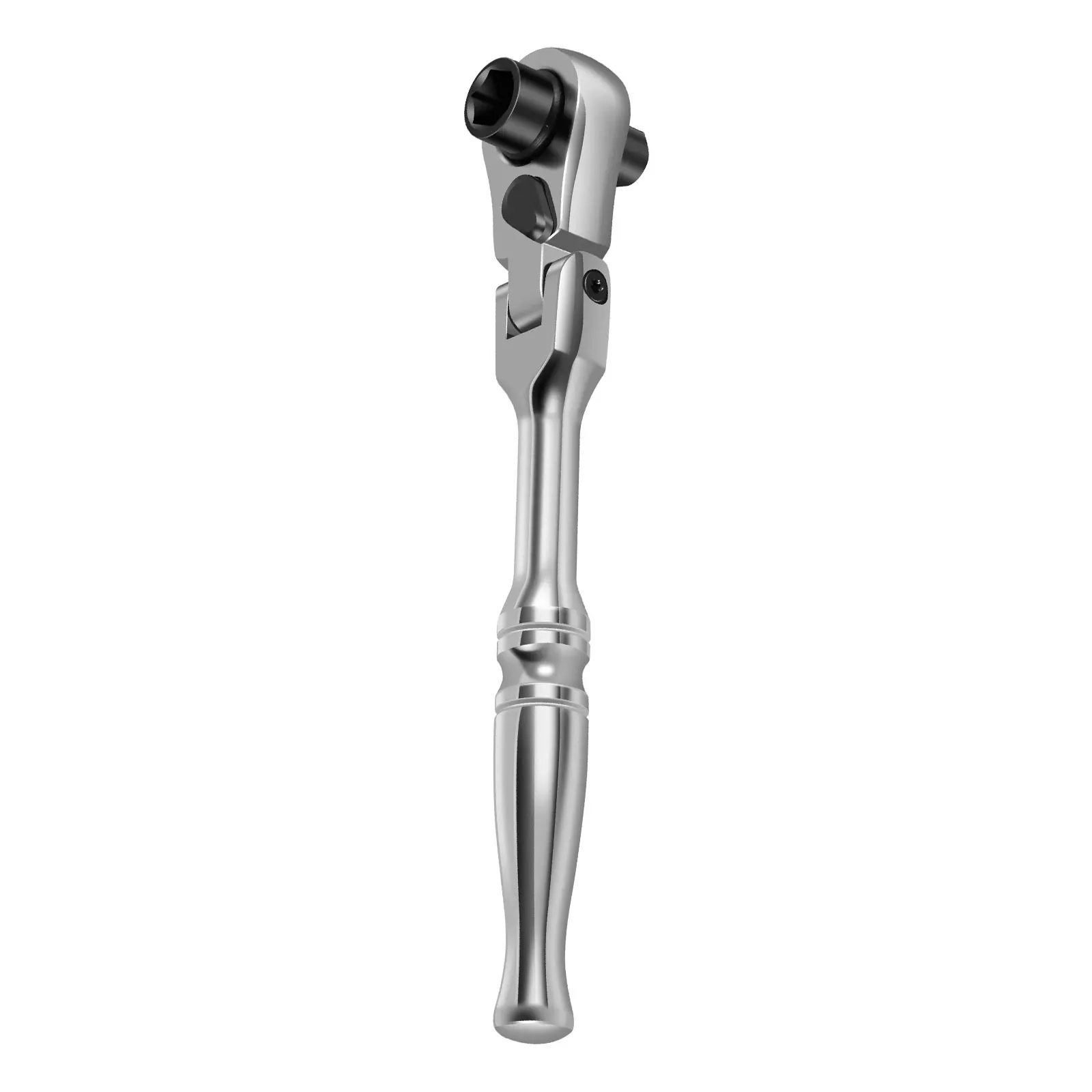 Ferramenta de Reparo de Catraca e Driver de Bits de Polegadas 180 ° Chave de Catraca Ajustável Ferramentas Manuais Chave de Catraca de Cabeça Flexível
