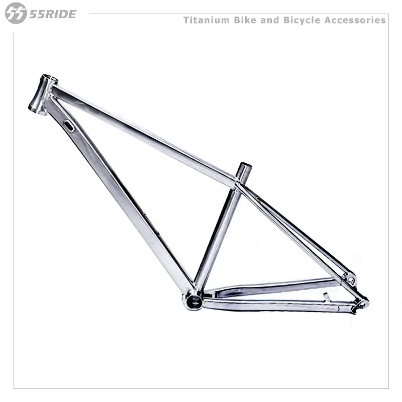 Titanium Alloy Cross-Country MTB Frame, Mountain Bicycle Part, Inner Cable 148*12mm Thru Axle, Disc Brake, Bike Accessory