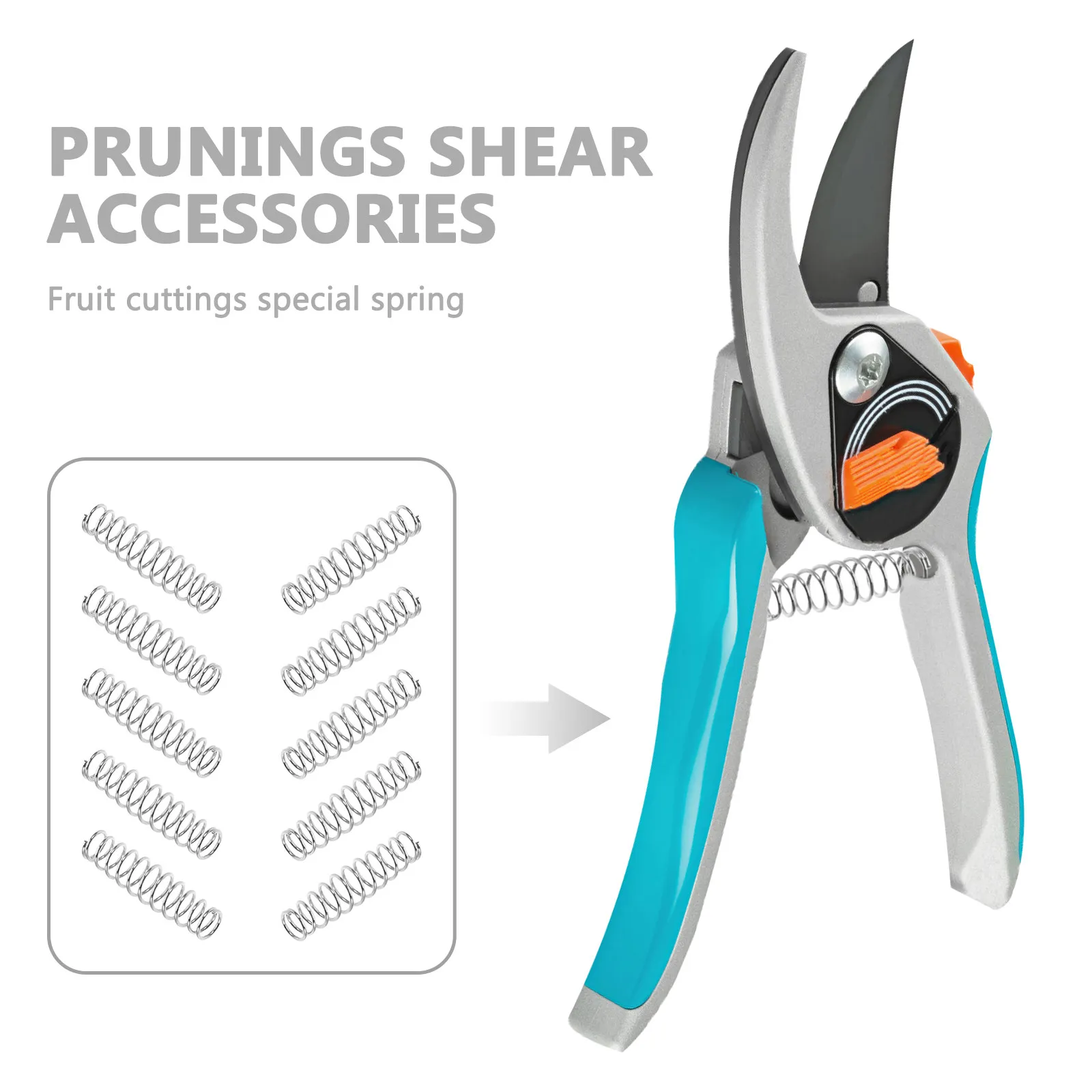 50Pcs Garden Pruner Springs Heavy Duty Stainless Steel Precision Replacement Parts for Hand Pruners Branch Cutter Smooth