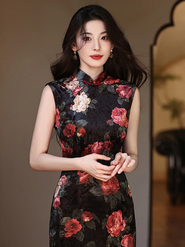 

Stunning New Chinese Sle Qipao Svel anghai National Sle Improved Dr Breathable Comfortable Daily Wear