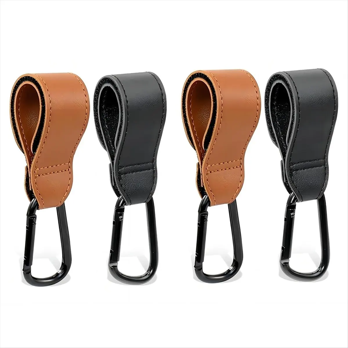 4 قطع جديدة من ملحقات الخطاف، خطافات حقيبة عربة الأطفال متعددة الأغراض، مشابك عربة الأطفال لأكياس الحفاضات وعربات الحيوانات الأليفة وأكياس التسوق والبقالة #2