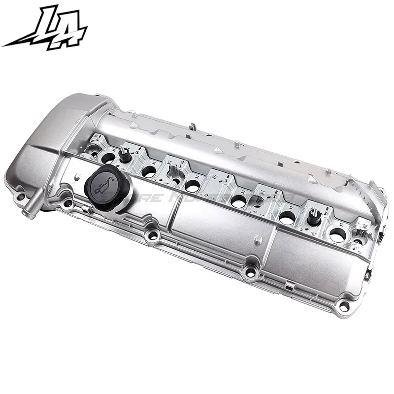 Aluminum Valve Cover With Gasket For 98-02 11121432928 BMW E39 E46 M52 M54 X5 Z3 525i 528i 325i 328i 330i 2.5 2.8 3.0L Rocker Co