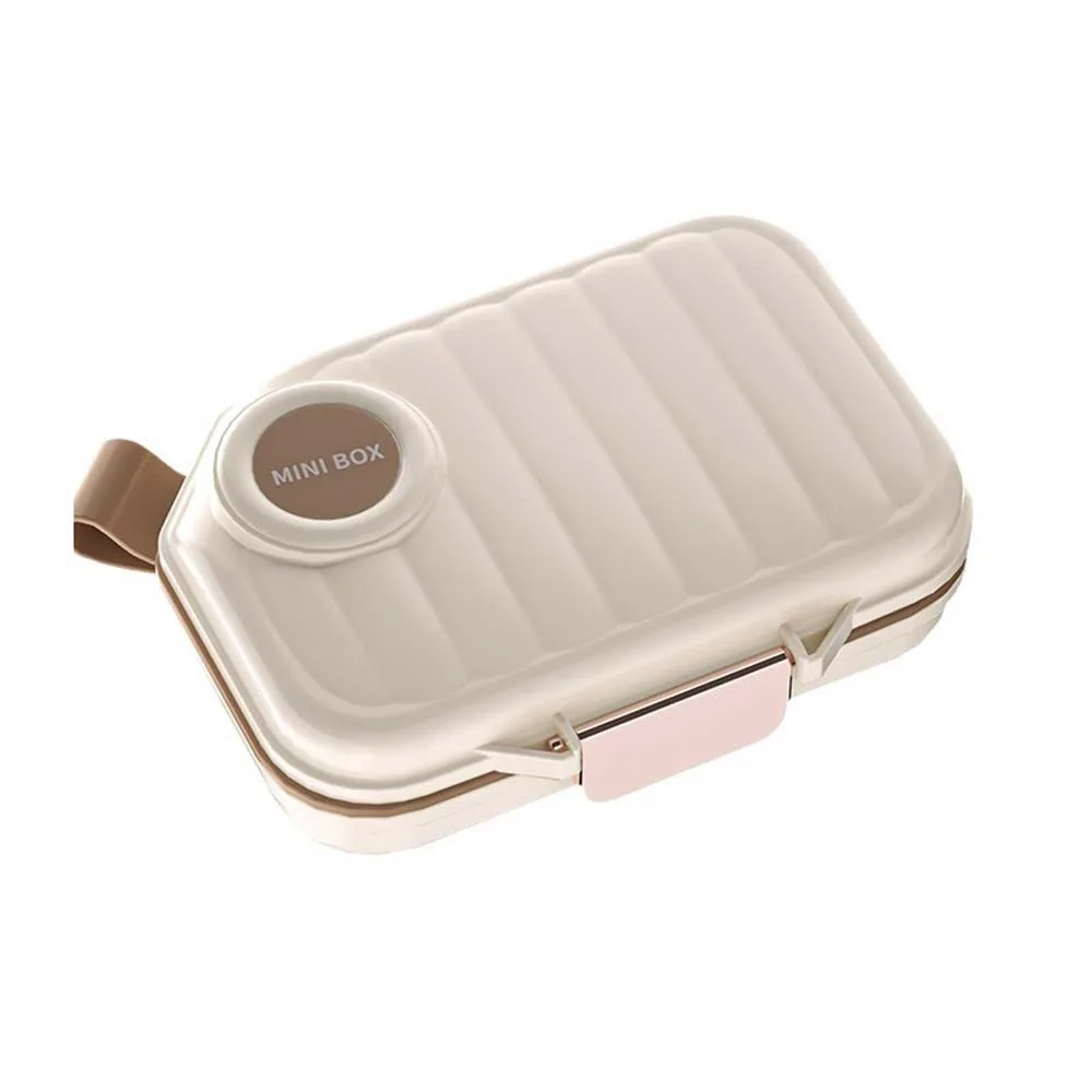 

Medication Tracker Portable Travel Pill Organizer Airtight 7 Compartments Pill Dispenser S/L 7 Days Weekly Pill Box Fish Oils