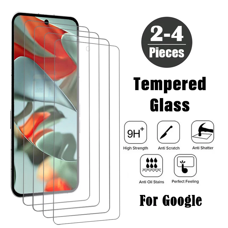 

2-4Piece Screen Protectors for Google Pixel 9 Pro XL HD Tempered Glass for Google Pixel 8a 8 Pro Protective Film