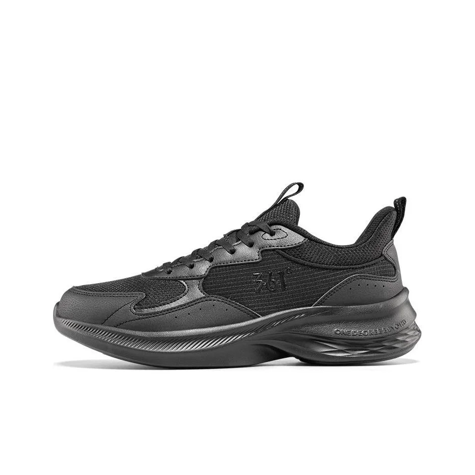 361 Slip Resistant Abrasion Resistant Slip Resistant Abrasion Resistant Low top Running Shoes Men's Obsidian Black 672422210F-4
