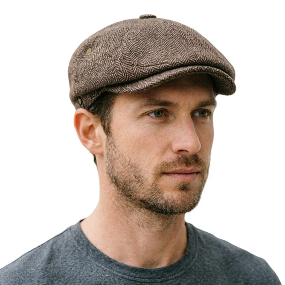 Retro Englischer Stil Peaky Blinders Newsboy Cap Unisex Wilde Achteckige Mütze Lässige Vielseitige Kopfbedeckung für Männer und Frauen