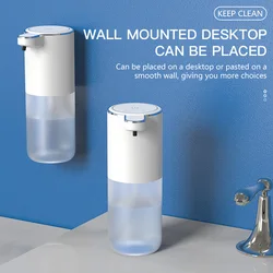 New Wall Mounted Automatic Soap Dispenser Foam Smart Hand Washing Machine 380ml Liquid Rechargeable Bathroom Induction Sensor