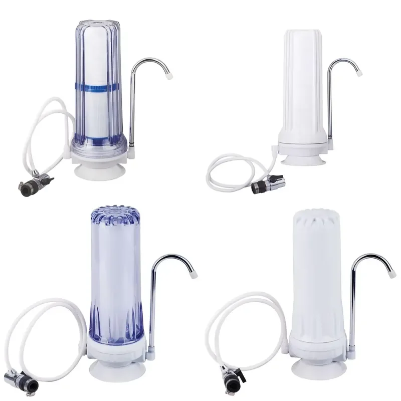 for 10 Inch Single Stage Kitchen Countertop Plastic Water Purifier Filter System  Household Use