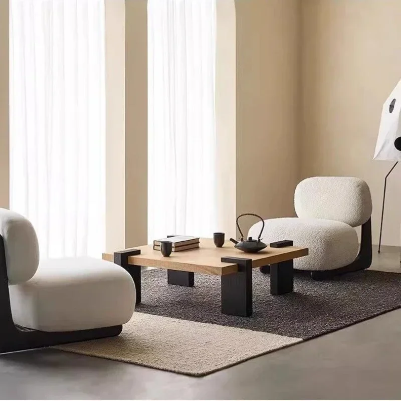 Mesa De centro cuadrada De lujo De madera maciza De nogal, Mesa De centro pequeña De diseño para sala De estar, Mesa De Centro negra, muebles para el hogar