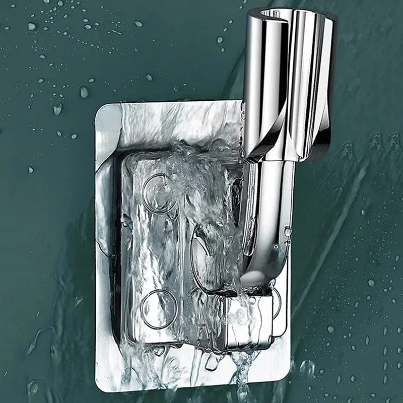 Adjustable Shower Bracket Fixed Base Universal Wall MountedShower Head Holder Handheld Sprayer Fixed Base Support For Bathroom