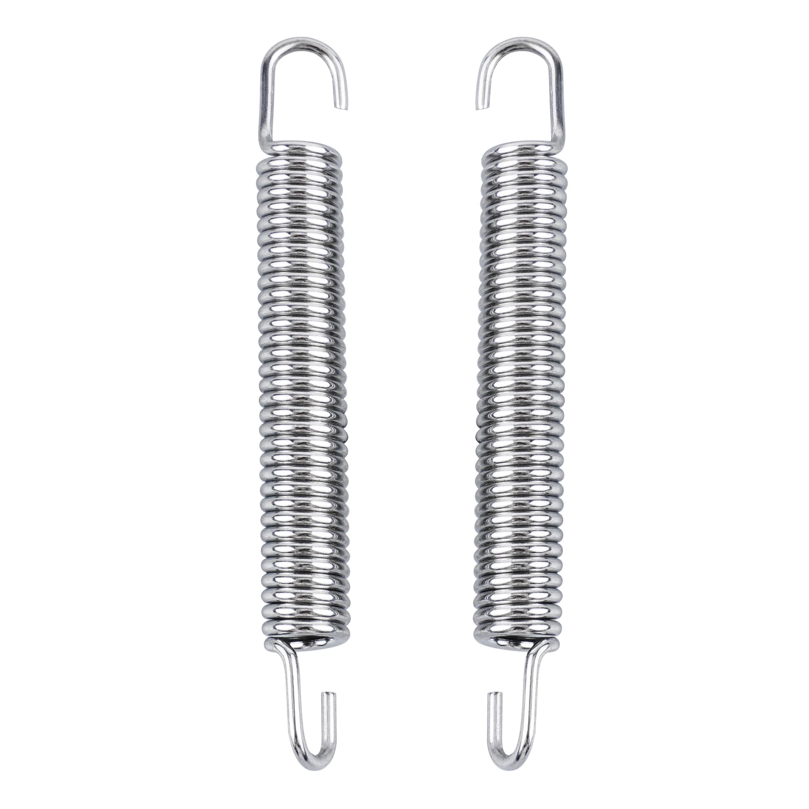 2PCS 80mm Exhaust Pipe Spring Stainless Steel Mounting Springs For Yamaha YZ85 2002-2018 YZ250 1994-2023 YZ250X YZ125 WR250Z