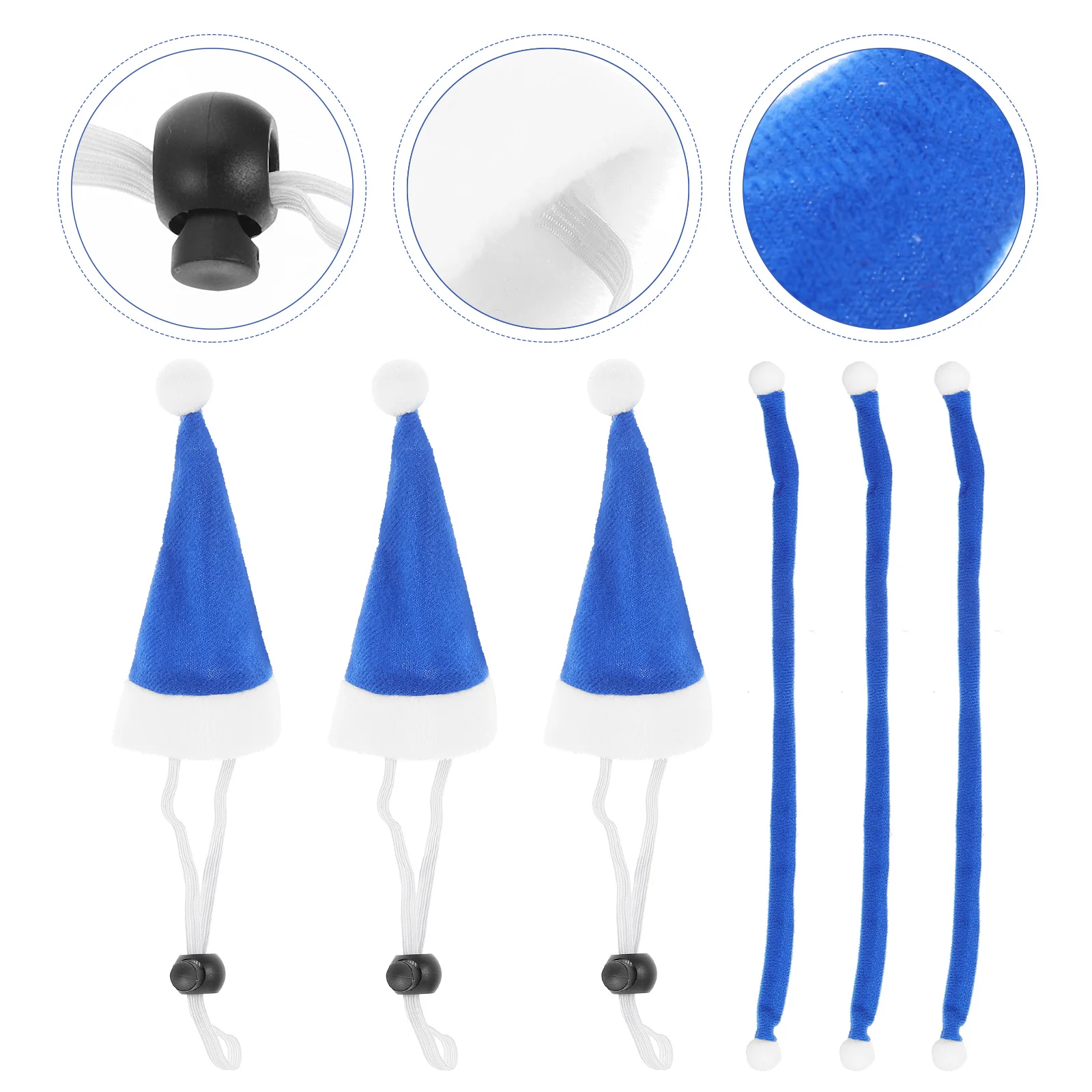 6 قطع من قبعة عيد الميلاد للحيوانات الأليفة، مجموعة وشاح تزيين للكلاب والقطط، إكسسوارات تنكرية للحفلات من أجل الفانيلا