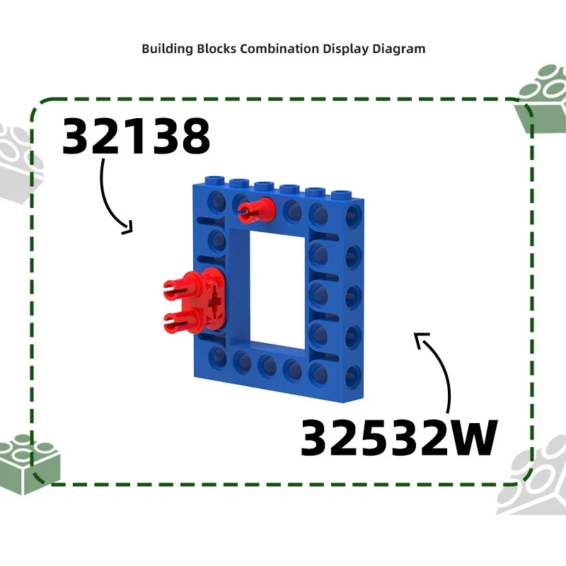 MOC 1 個特別 32532W 正方形ビルディングブロックキット 5 穴城コネクタボードレンガ粒子アイデアおもちゃ子供のギフト