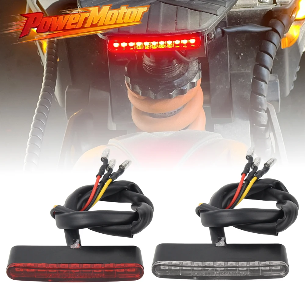 Motorcycle LED Tail Light 12V Rear Brake Lamp Stop Brake Light Lamp for Cafe Racer Bobber Motorbike Dirt Bike ATV Accessories