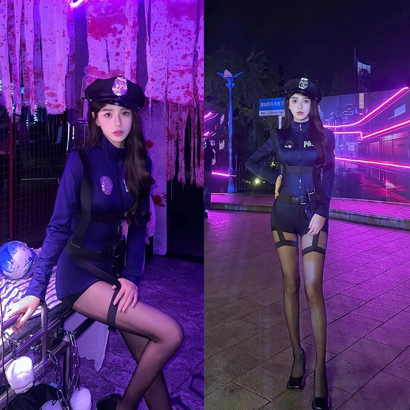 Cosplay Women Sexy Policewoman Uniform Role Play Ol Office Royal Sister Secretary Dress Stewardess Costume