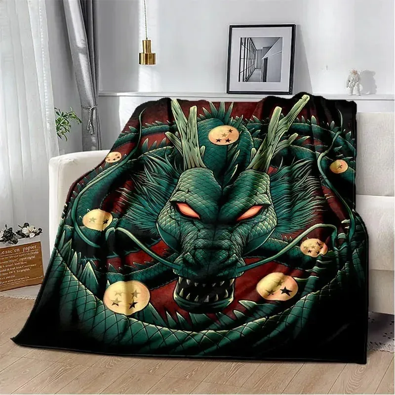 3D D-Dragon-B-Ball cartoon printed blankets Flange warm blanket Soft and comfortable blanket bed linings birthday gift