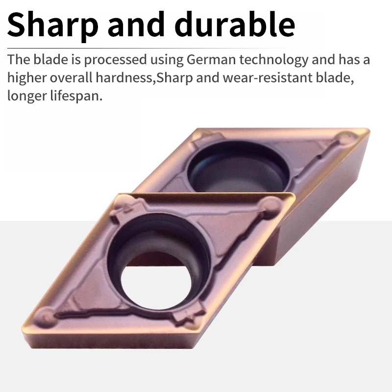 

Ромбовидные токарные пластины с ЧПУ из твердого сплава DCMT070204 износостойкие для обработки меди, алюминия и нержавеющей стали.