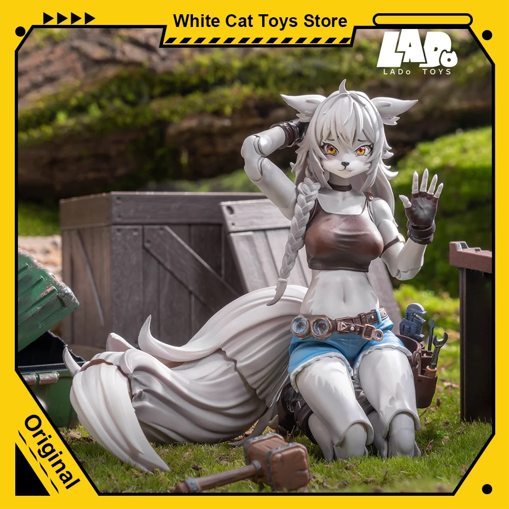 

LADOTOYS ERA-001 1/12 Scale Liya Cute Wolf Sister Repairer Action Figures Soldier Movable Joints Anime Model Collection Toy Gift