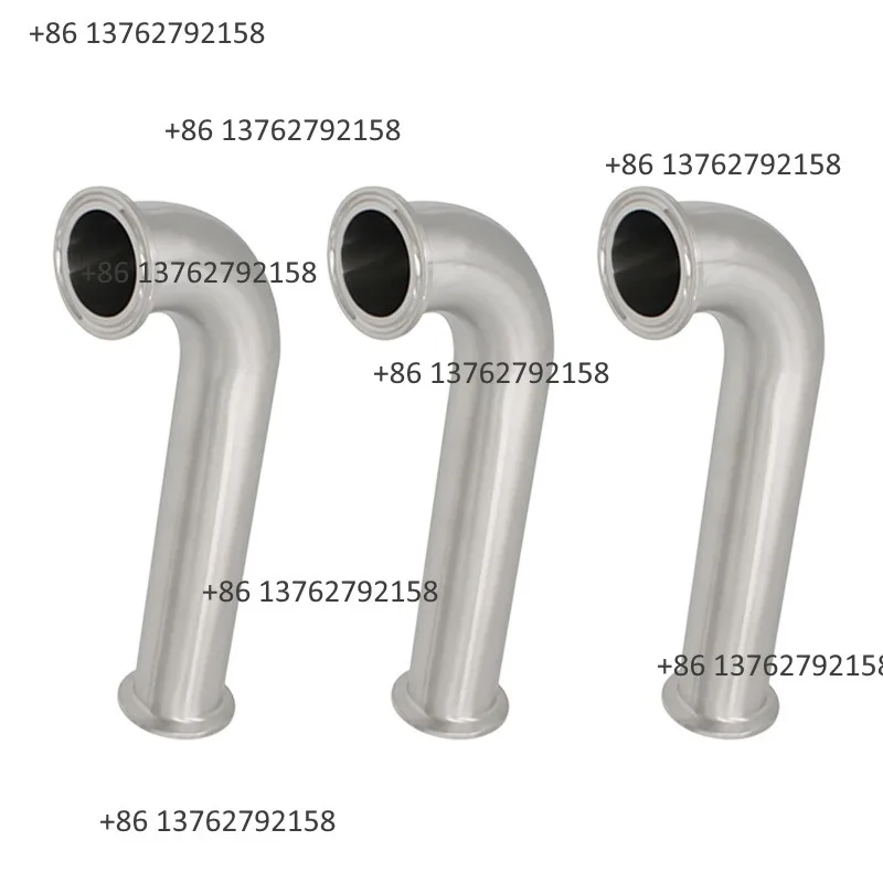 304 Stainless Steel Tri Clamp Long Radius 90 Degree Elbow 38mm 51mm Sanitary Pipe Fitting Food Pharma Brewing Application