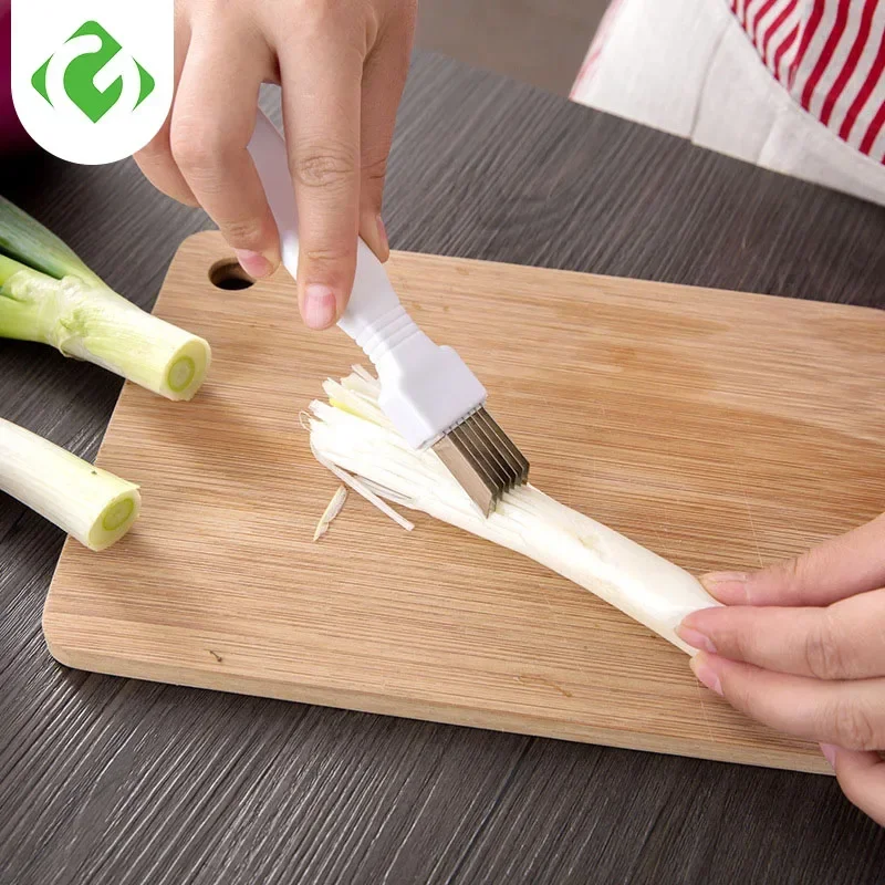 Japanese kitchen cutting onion chopped green onion knife cutting Garlic sprout shredded green onion cutter cooking knife White