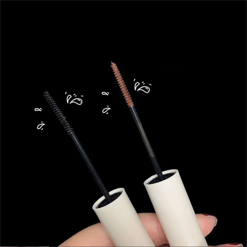 Ultra-fine Mascara Curl Thick Lengthening Eyelash Mascara Waterproof Non-smudge Brown Natural Curling Fine Brush Mascara Makeup