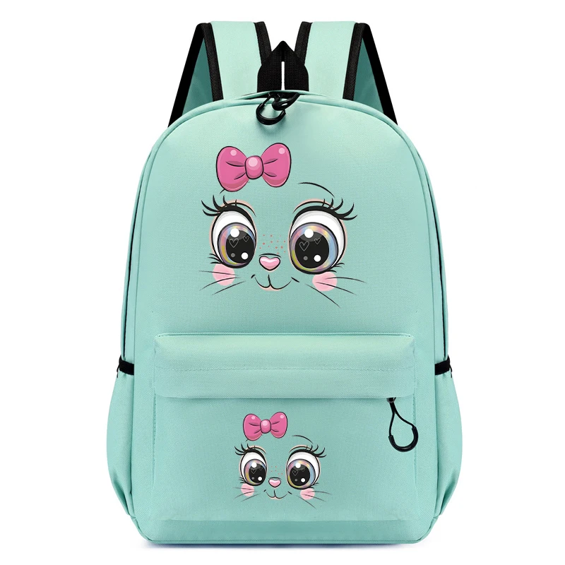 Kindergarten Schule Rucksack Tasche Gesicht eines niedlichen Cartoon Kätzchen Jungen Mädchen Schult asche Kinder Schulranzen Kawaii Bücher tasche Mochila